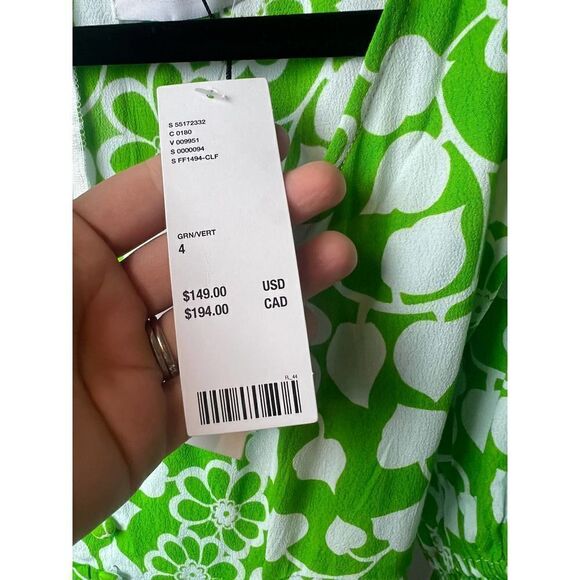 Faithfull the Brand La Berben Mini Dress Cleo Floral Print Dress NWT Sz. 4 - Picture 8 of 9